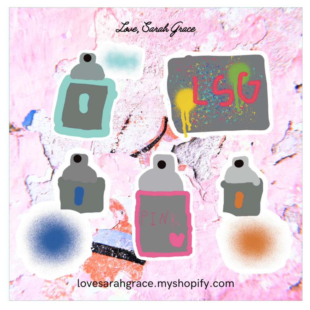 Graffiti Girl, Nature Girl, & Sweet Girl Sticker Pack